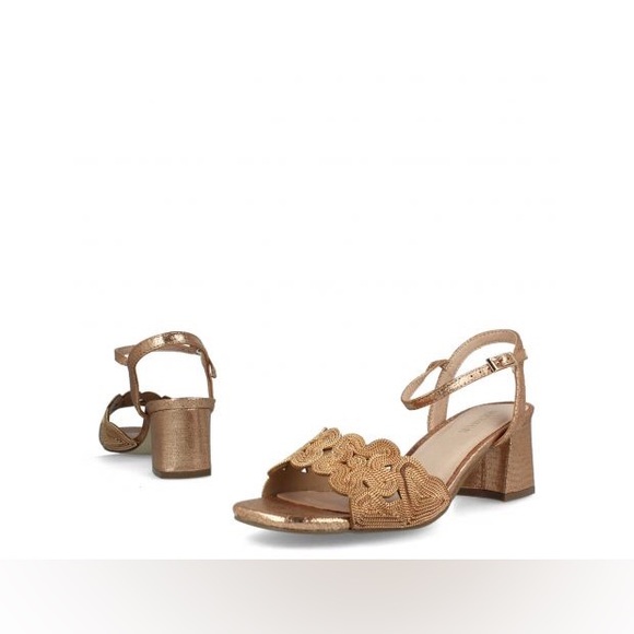 Stuart Weitzman Floral Sandals - Cream - Picture 2 of 14